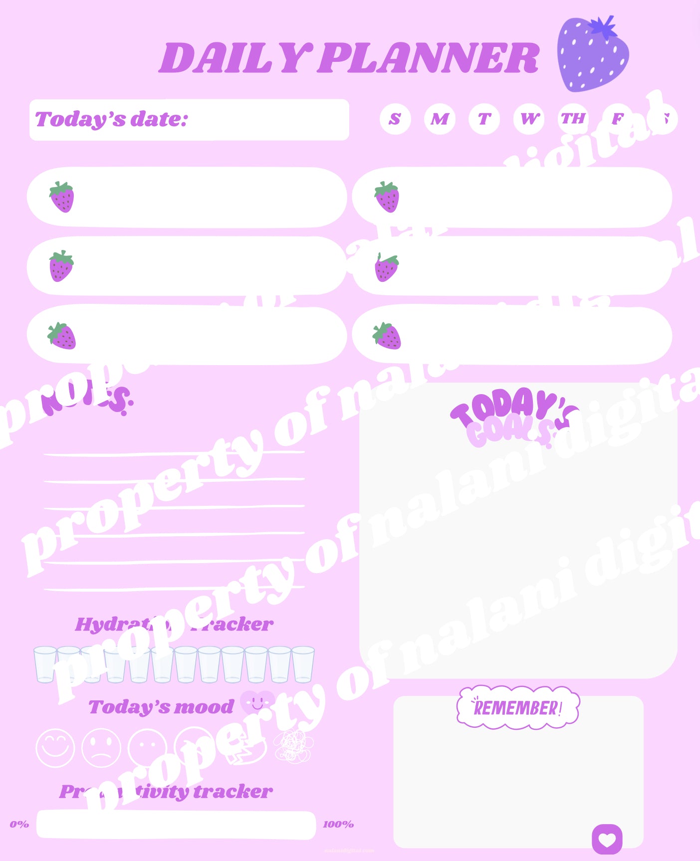 My Digital Daily Planner