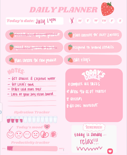 My Digital Daily Planner