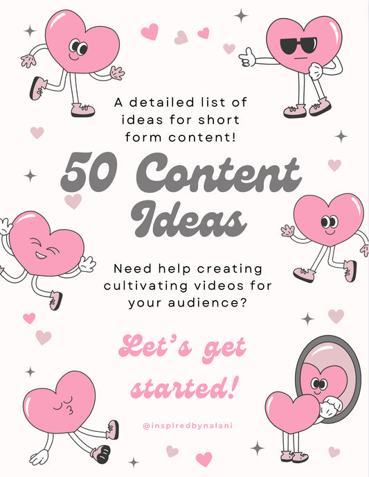 50 Content Ideas Digital Guide